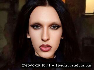 Imagine: a tall, almost weightless figure in a black, sharp profile, lips, 